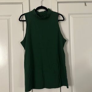 Sleeveless mock neck